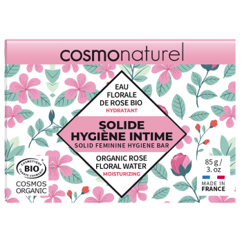 Почистващо хидратиращо интимно барче с роза - Cosmo Naturel