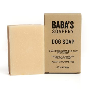 Сапун за кучета с масло от нийм, лайка и червена хума - Baba's Soapery