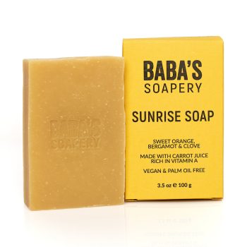 Сапун SUNRISE с морков, портокал, бергамот и карамфил- Baba's Soapery