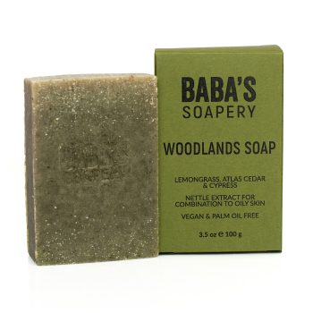 Сапун WOODLANDS с коприва, лимонова трева, кедър и кипарис - Baba's Soapery