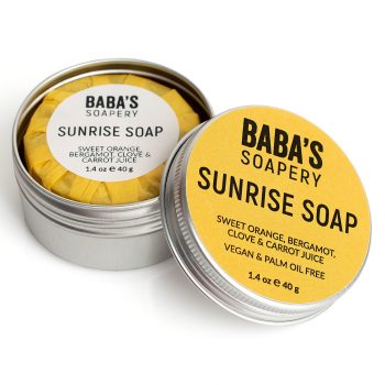 Джобен сапун SUNRISE с морков, портокал, бергамот и карамфил - Baba's Soapery