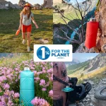 Оригами сгъваема бутилка за вода V2 – ментово синьо – DiFOLD